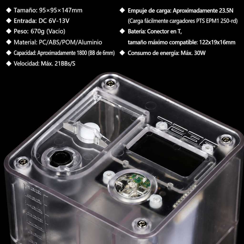 Cargador Rápido Eléctrico T238 PRO Sin Batería (Preventa) | Táctico BBS