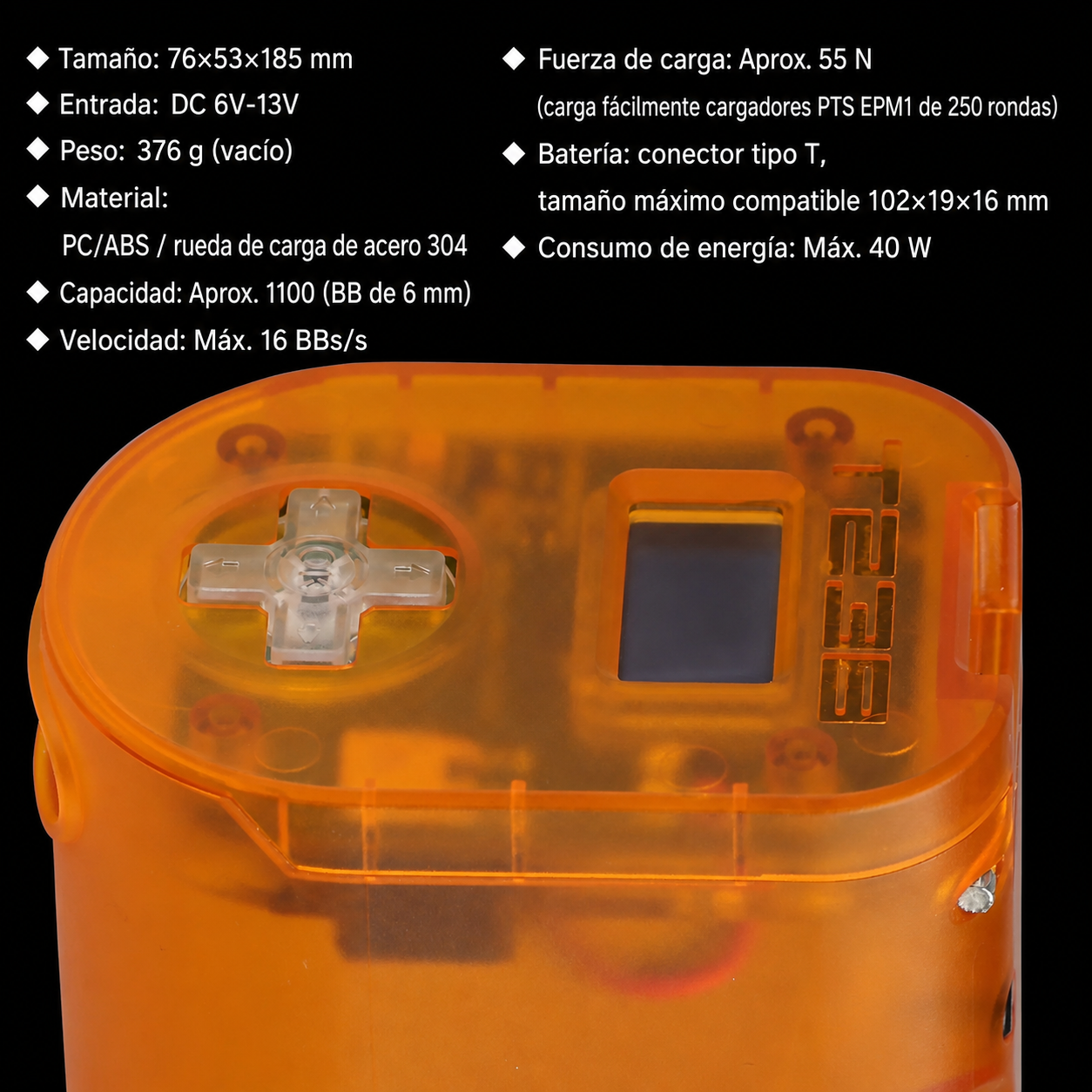 Cargador Rápido Eléctrico T238 Edición LITE (Sin Batería De Ión De Litio) - Negro (Preventa)