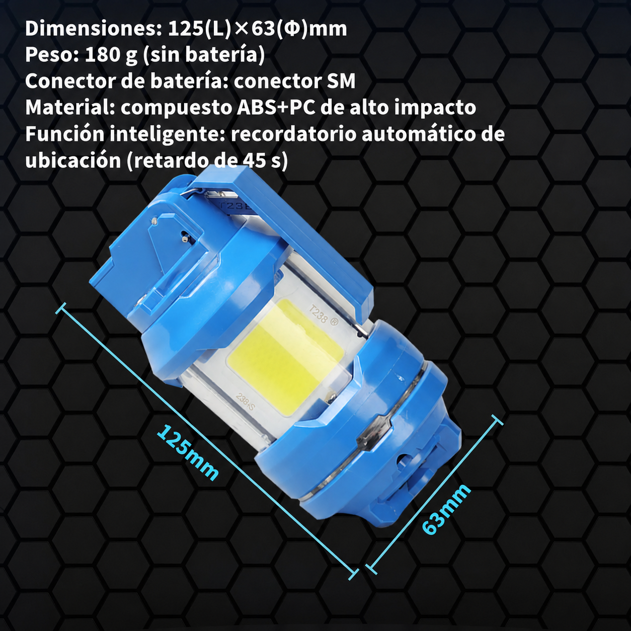 Granada Flash Táctica Eléctrica T238 - Negro (Preventa)