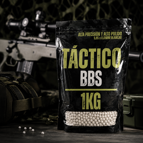 Balines Airsoft 0.30g 1KG — Alta Precisión — Táctico BBS